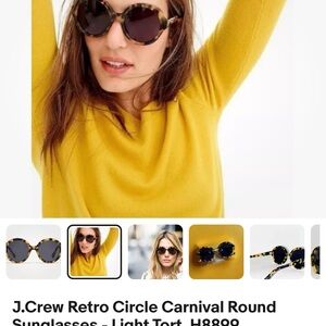 Jcrew Retro Carnival Circle Sunglasses, H8899